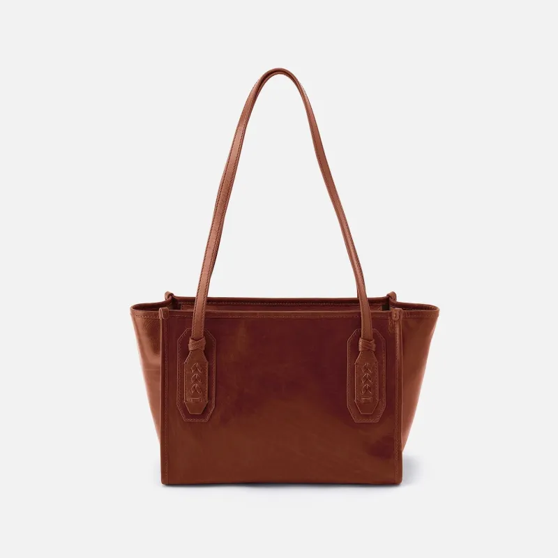 Expedition Small Tote in Patina Leather - Pecan Ridge made by HOBO