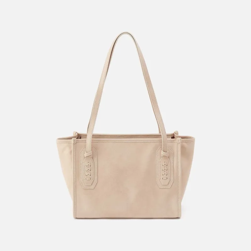 Expedition Small Tote in Buffed Leather - Frosted Pearl sold by HOBO