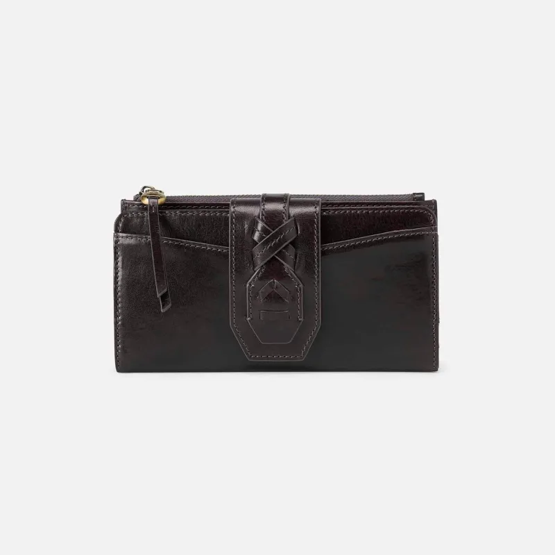 Expedition Medium Zip Wallet in Patina Leather - Flintrock made by HOBO
