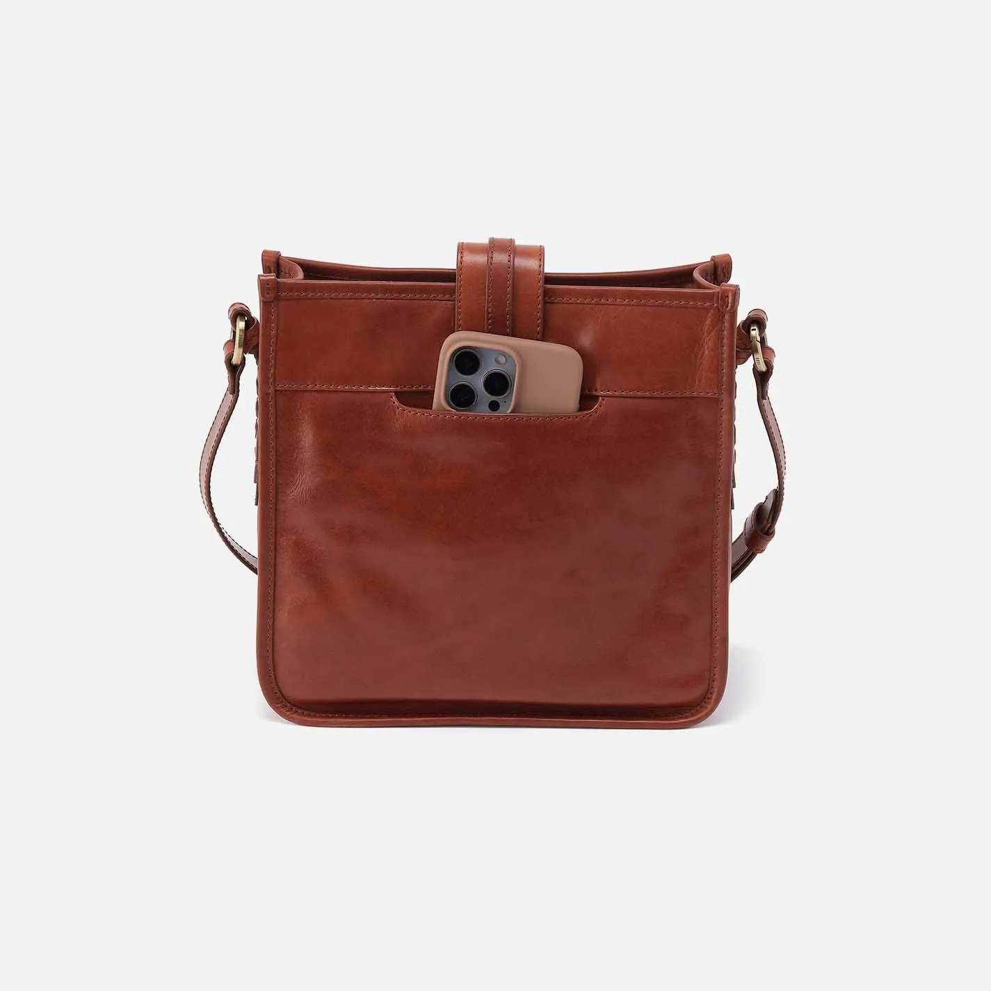 Expedition Medium Crossbody in Patina Leather - Pecan Ridge sold by HOBO product image thumbnail 5