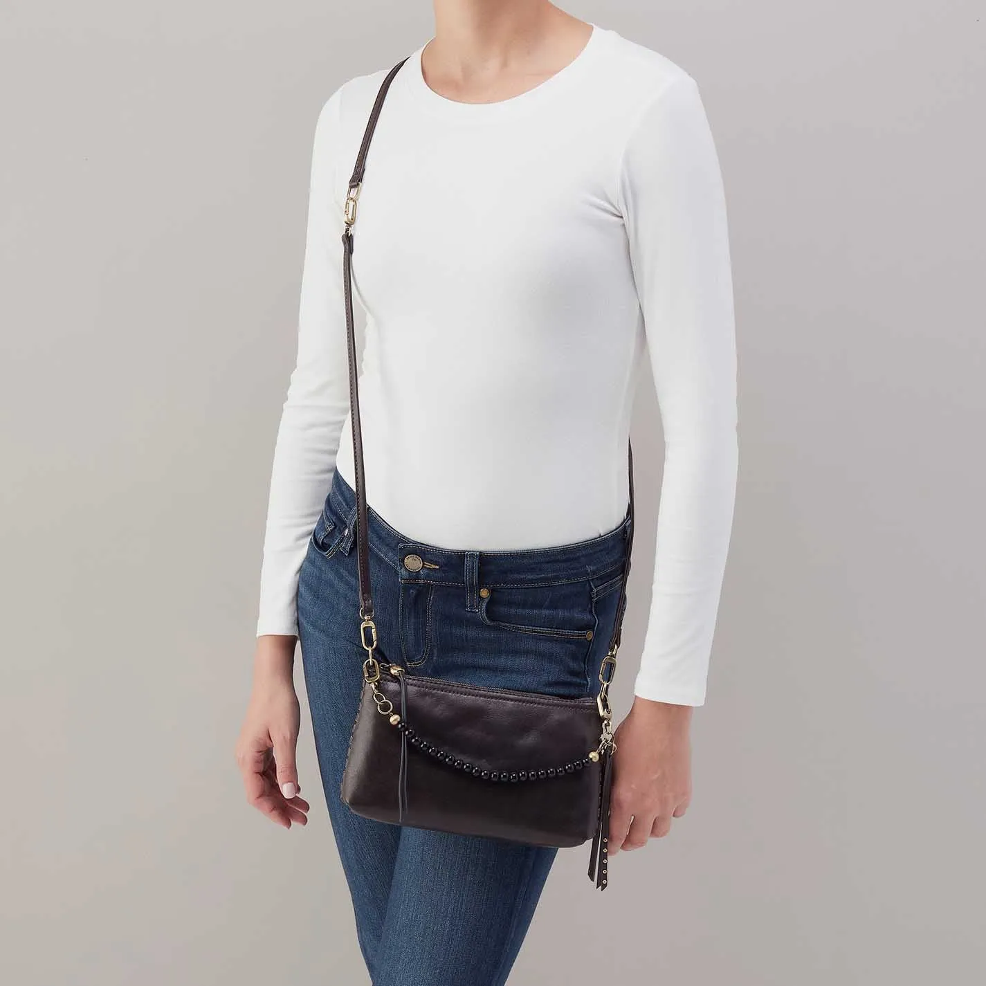 Darcy Crossbody in Patina Leather - Flintrock sold by HOBO product image thumbnail 3