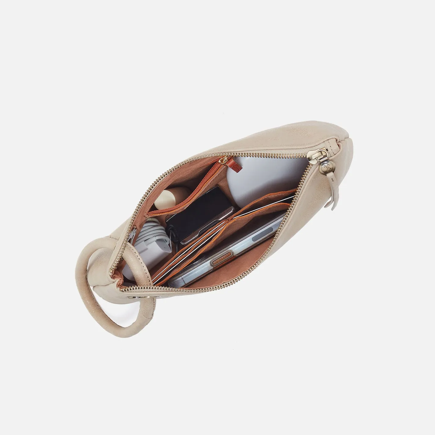 Daisy Daze Large Wristlet in Buffed Leather - Frosted Pearl sold by HOBO product image thumbnail 4