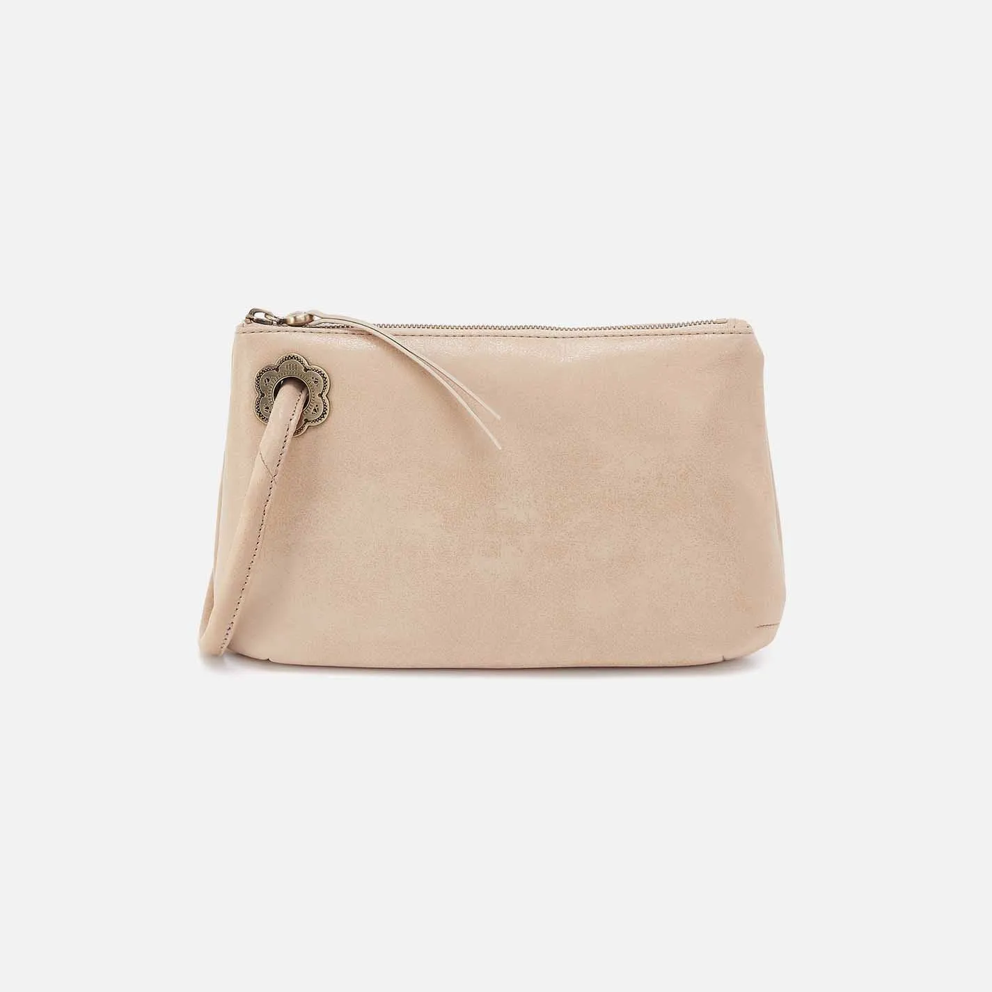 Daisy Daze Large Wristlet in Buffed Leather - Frosted Pearl sold by HOBO