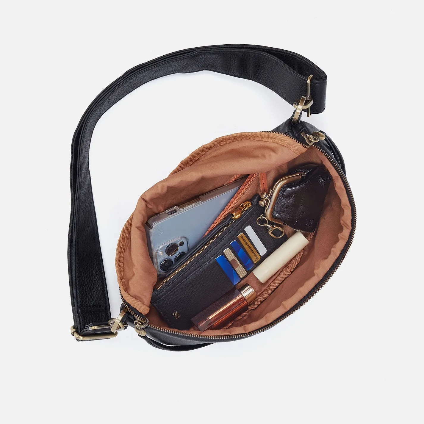 Hunter Medium Belt Bag In Pebbled Leather - Black sold by HOBO product image thumbnail 4