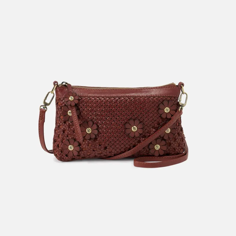 Darcy Crossbody In Woven Leather - Chestnut sold by HOBO