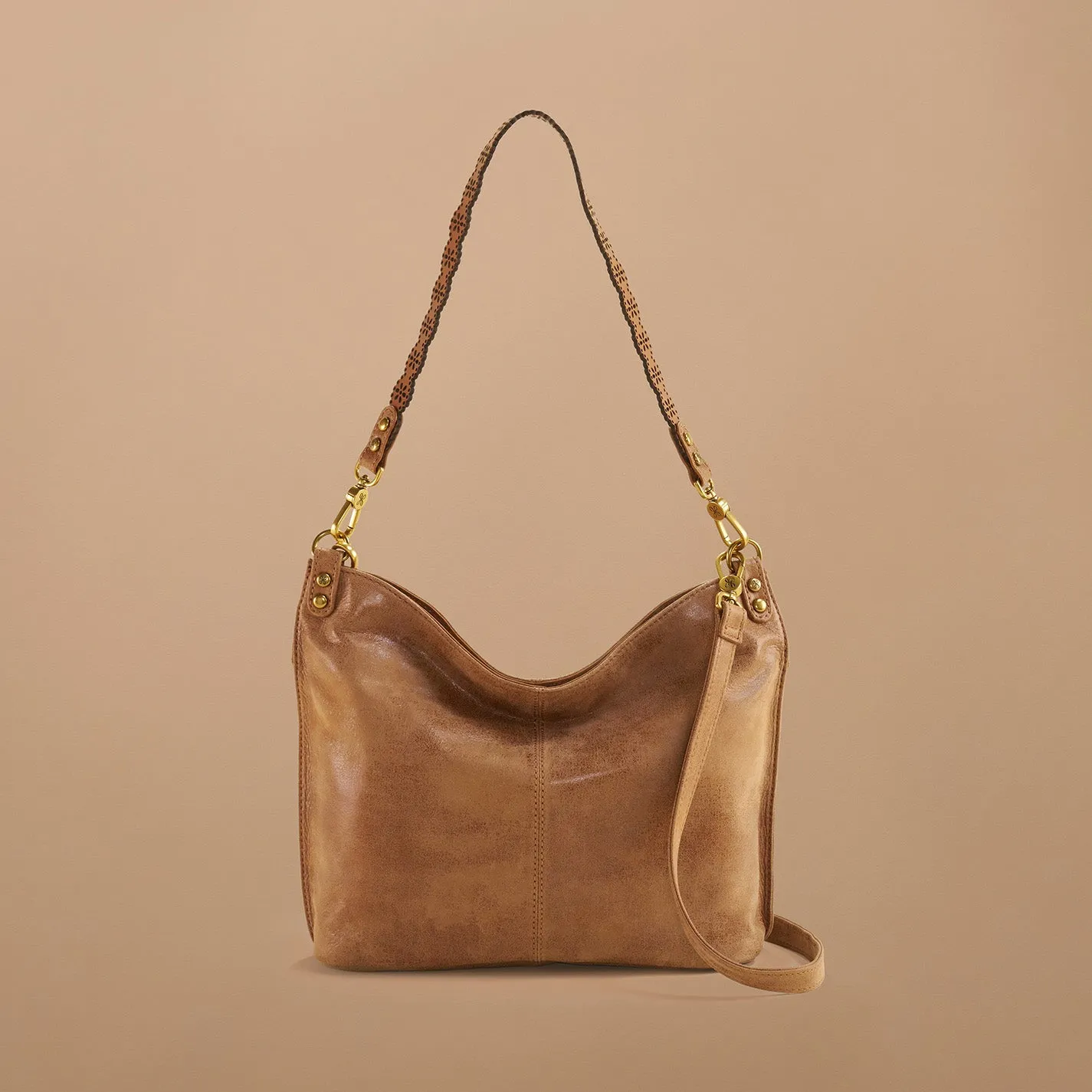 Pier Shoulder Bag In Buffed Leather - Whiskey sold by HOBO product image thumbnail 2