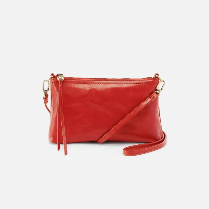 Darcy Crossbody In Polished Leather - Grenadine sold by HOBO