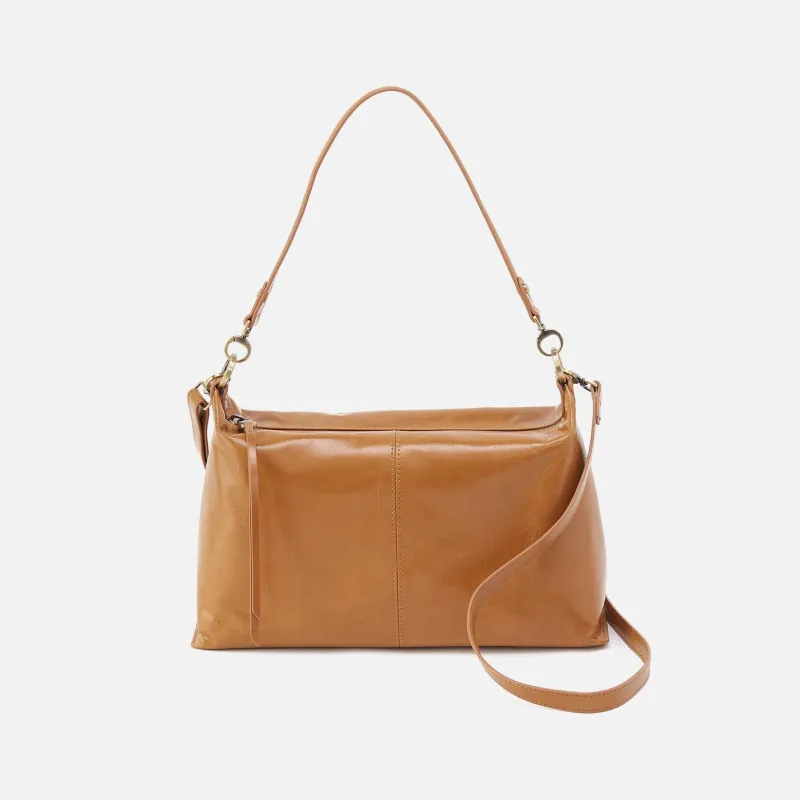 Avon Shoulder Bag In Polished Leather - Natural made by HOBO