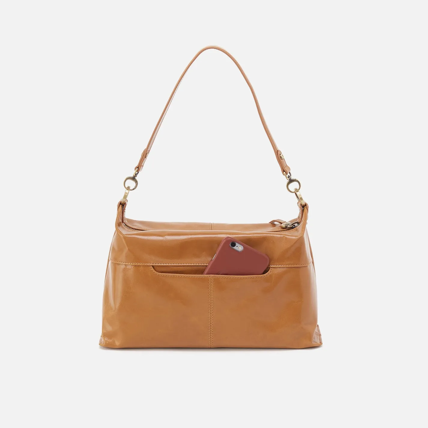 Avon Shoulder Bag In Polished Leather - Natural sold by HOBO product image thumbnail 5