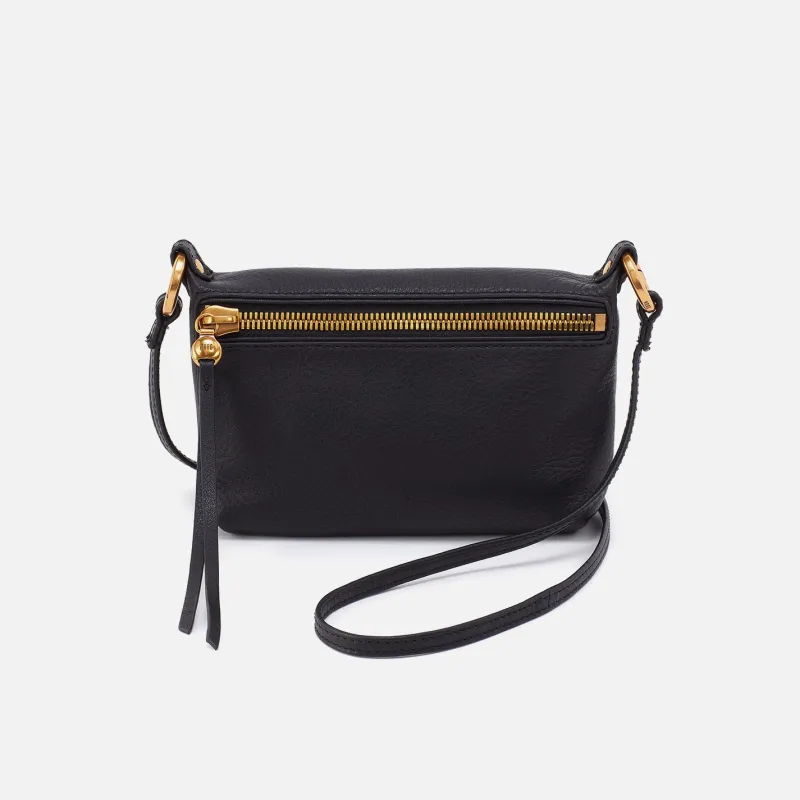 Run About Crossbody In Pebbled Leather - Black sold by HOBO