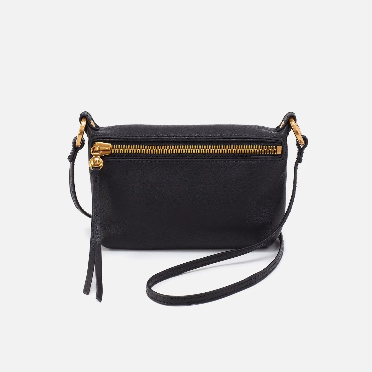 Run About Crossbody In Pebbled Leather - Black sold by HOBO