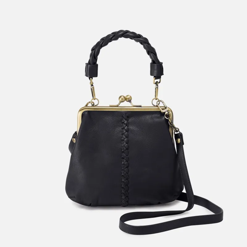 Alba Crossbody In Smooth Leather - Black made by HOBO