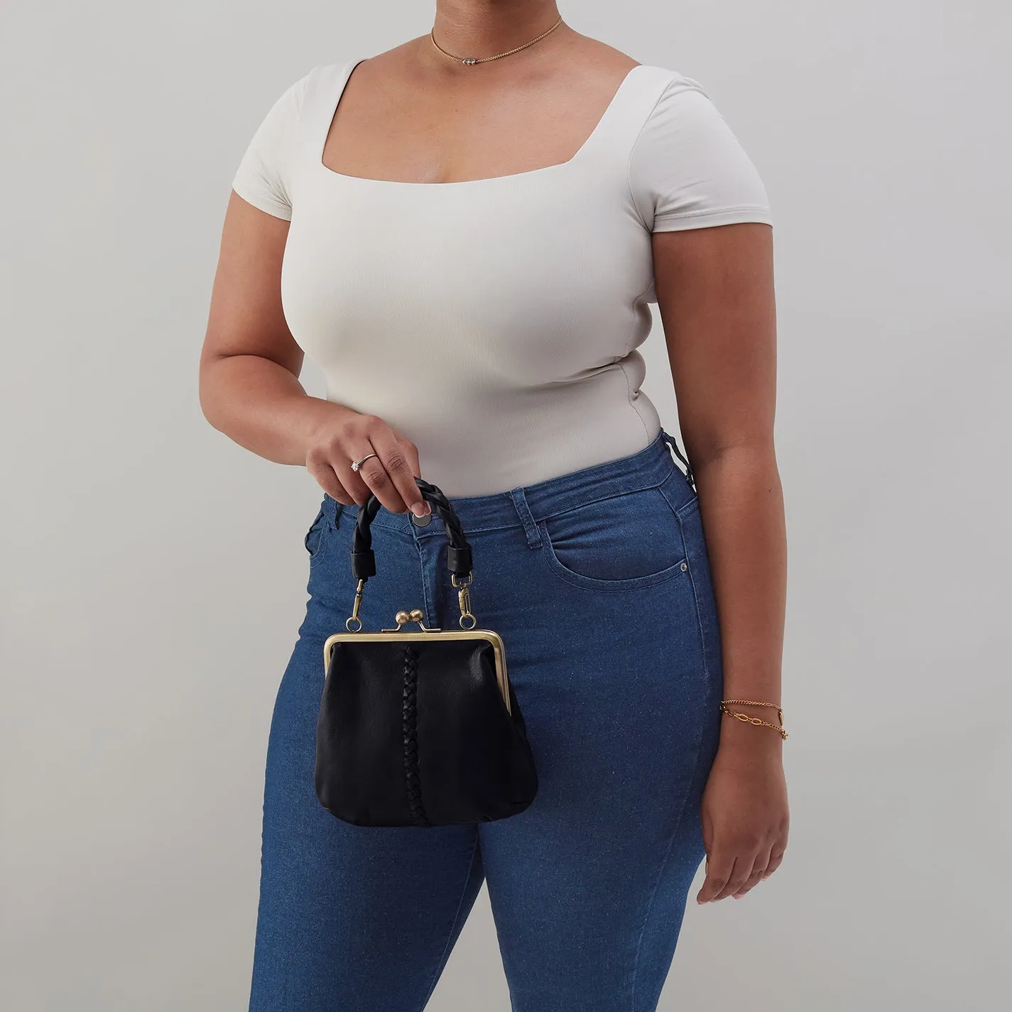 Alba Crossbody In Smooth Leather - Black sold by HOBO product image thumbnail 3