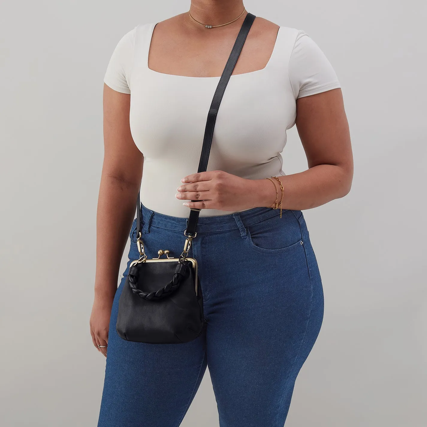 Alba Crossbody In Smooth Leather - Black sold by HOBO product image thumbnail 2