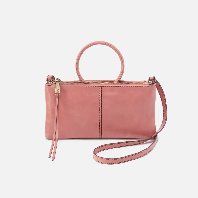 Sable Crossbody In Polished Leather - Rose made by HOBO