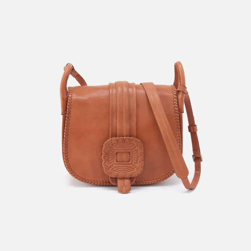 Kiva Large Crossbody in Washed Leather - Harvest Wheat made by HOBO