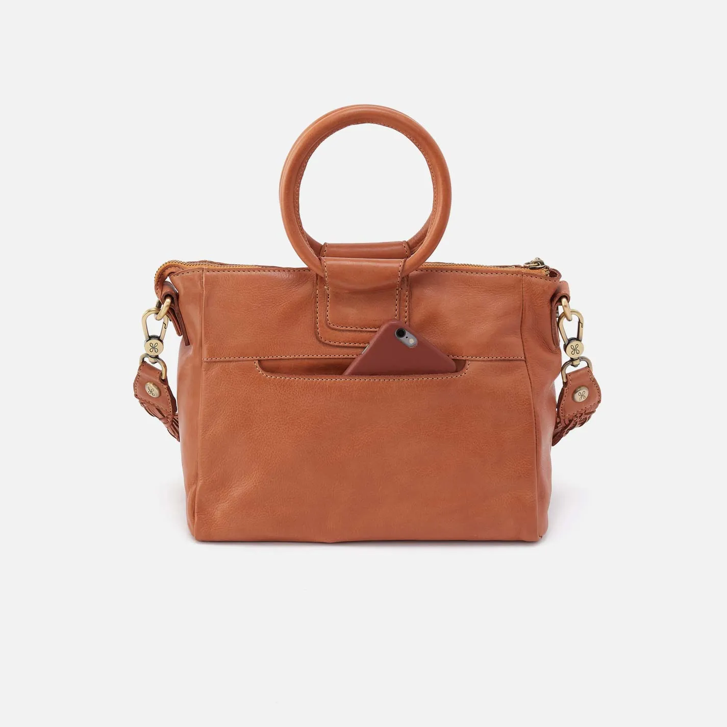 Sheila Medium Satchel in Washed Leather - Harvest Wheat sold by HOBO product image thumbnail 5
