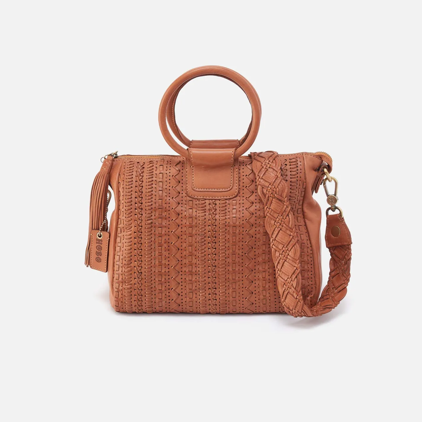 Sheila Medium Satchel in Washed Leather - Harvest Wheat sold by HOBO