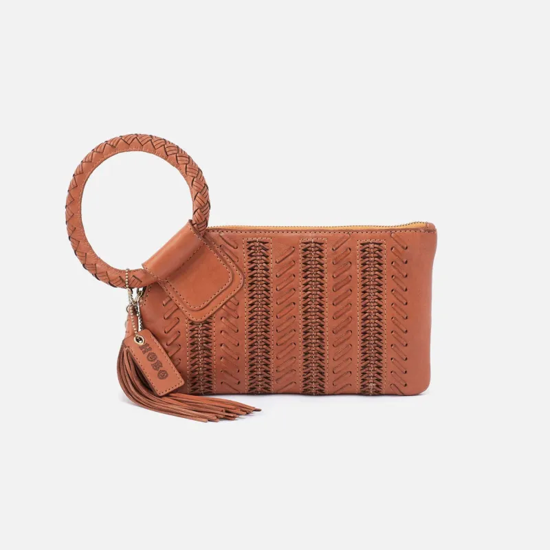 Sable Wristlet in Washed Leather - Harvest Wheat sold by HOBO