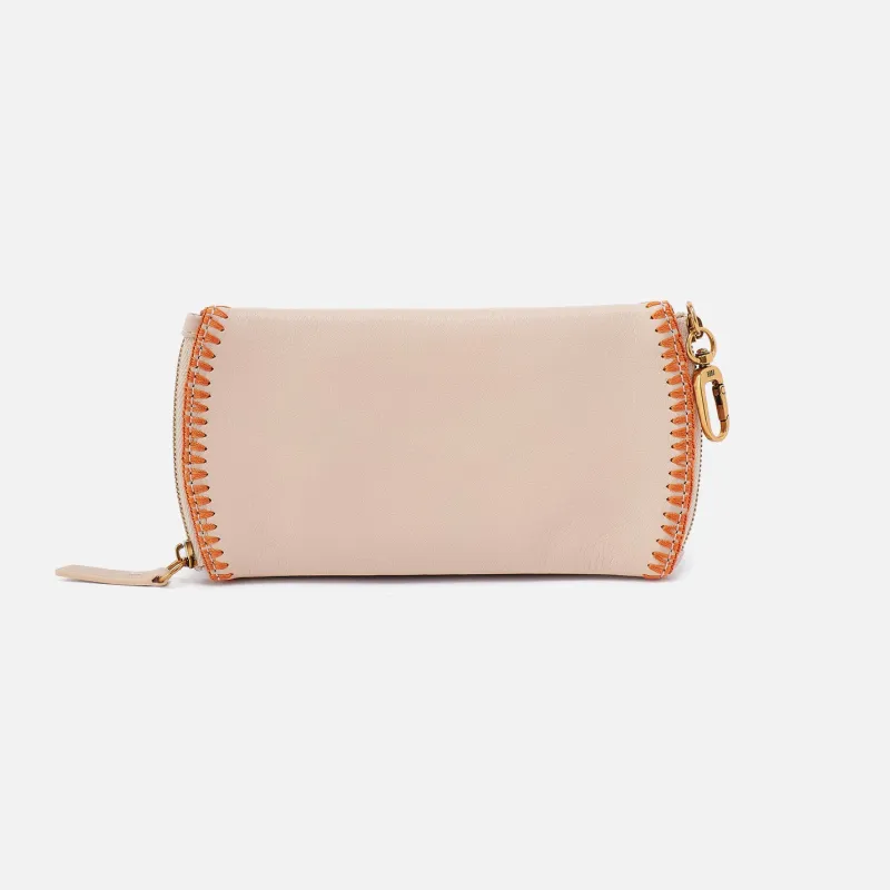 Spark Double Eyeglass Case In Pebbled Leather - Stonewash sold by HOBO