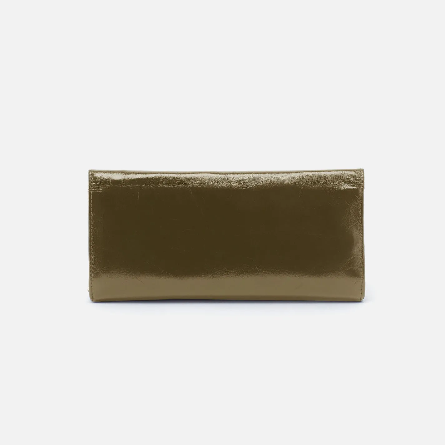 Rachel Continental Wallet In Polished Leather - Olive Veil sold by HOBO product image thumbnail 3
