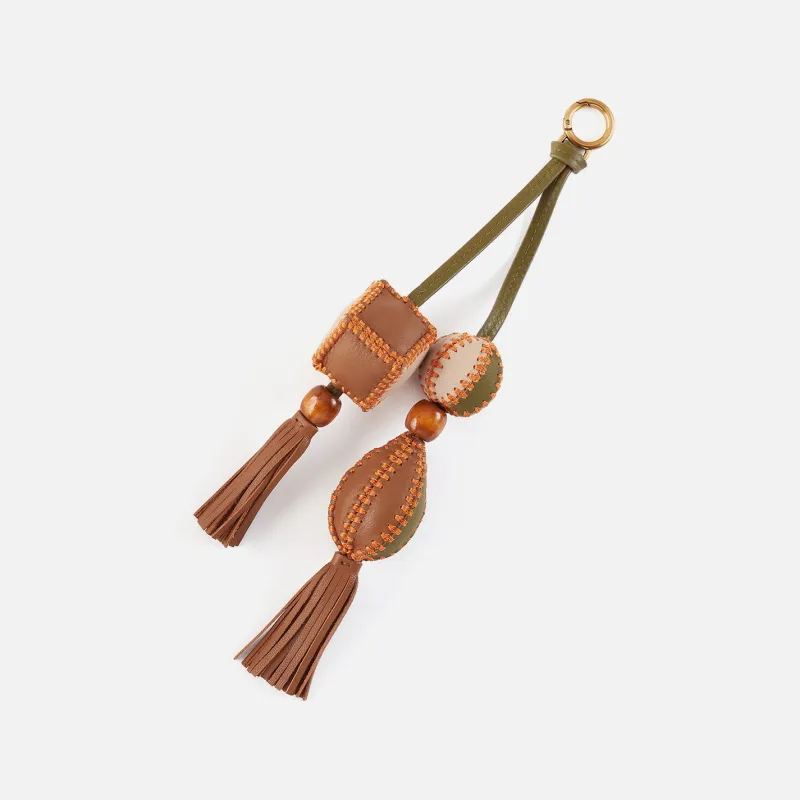 Oregon Chandelier Charm In Pebbled Leather - Sunlit Sage sold by HOBO