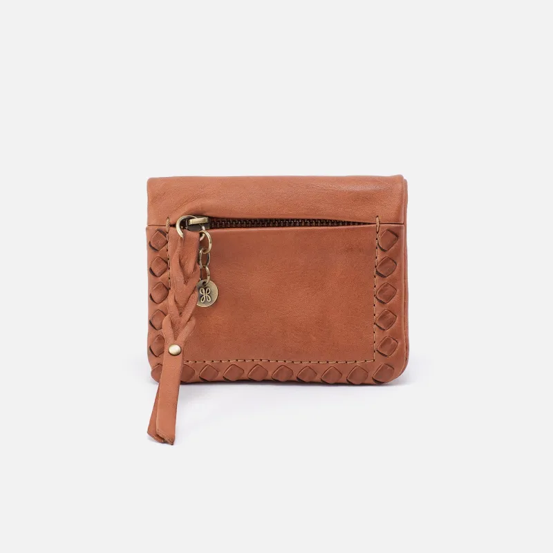 Lumen Mini Wallet In Washed Leather - Harvest Wheat sold by HOBO