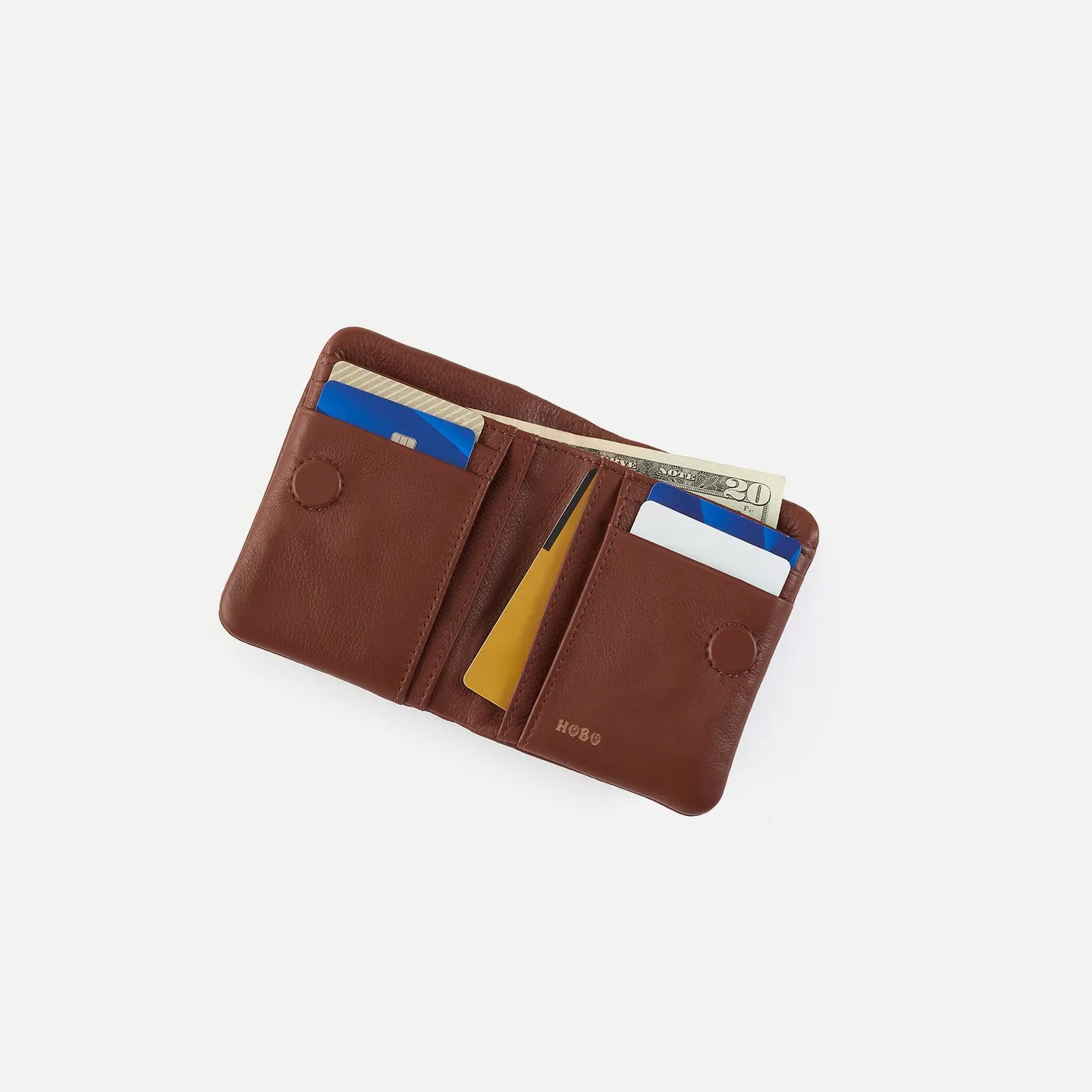 Lumen Mini Wallet In Cloud Leather - Cocoa Bean sold by HOBO product image thumbnail 2