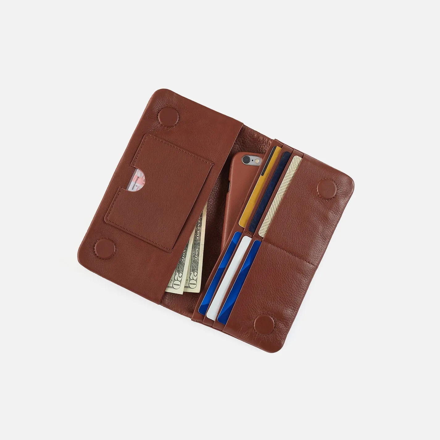 Lumen Continental Wallet In Cloud Leather - Cocoa Bean sold by HOBO product image thumbnail 2