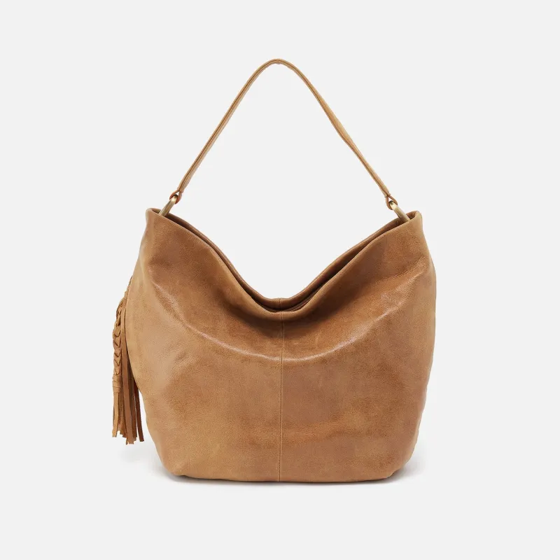Harley Hobo In Buffed Leather - Whiskey sold by HOBO