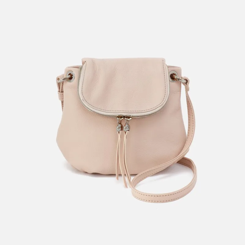 Fern Zip-Flap Crossbody In Pebbled Leather - Stonewash made by HOBO