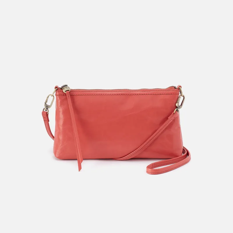 Darcy Crossbody In Polished Leather - Pink Mirage sold by HOBO