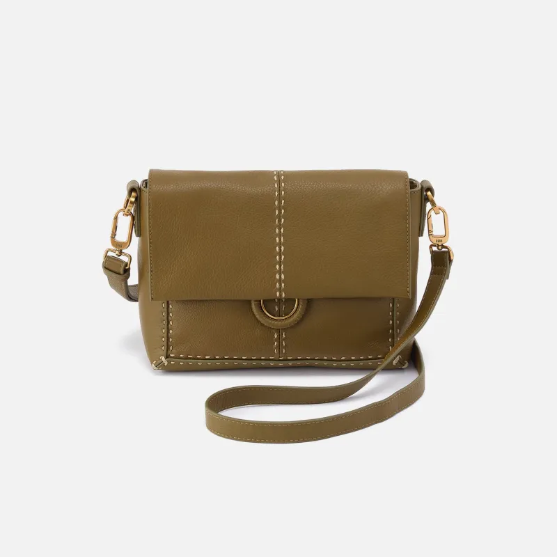 Austin Flap Crossbody In Pebbled Leather - Sunlit Sage made by HOBO