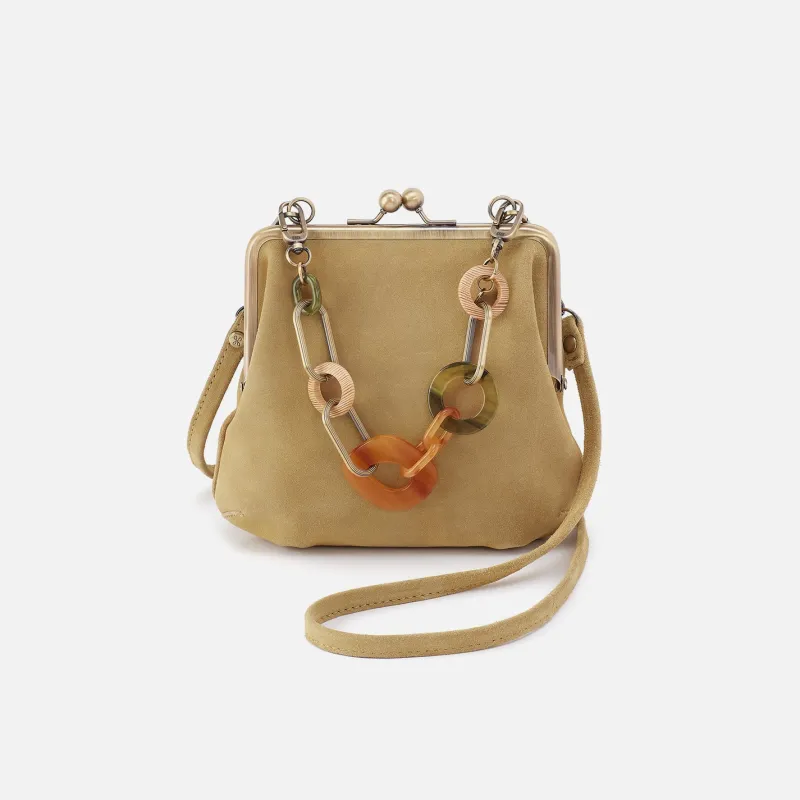 Alba Crossbody With Charm In Suede Leather - Twilight Fern sold by HOBO
