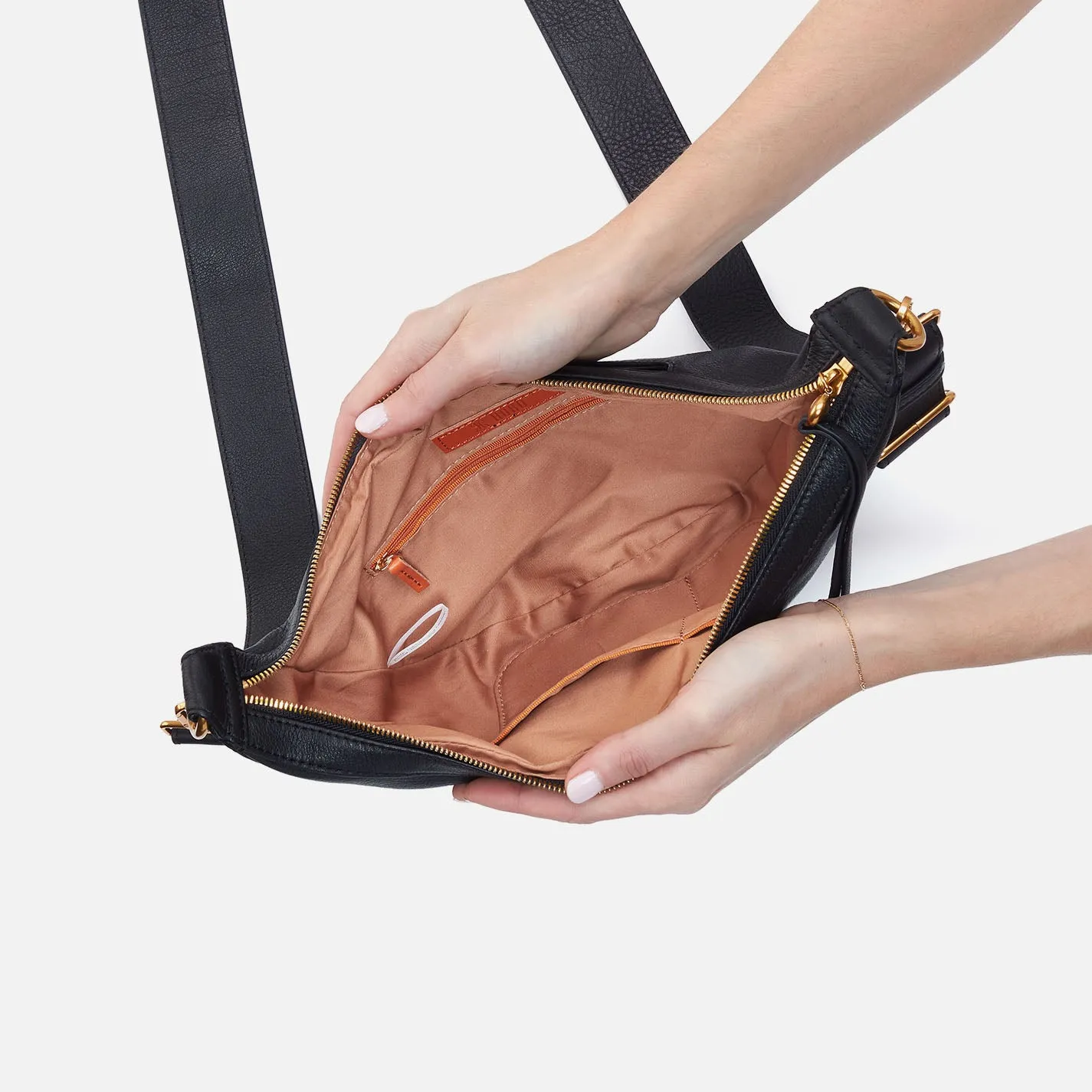 Carmen Sling In Pebbled Leather - Black sold by HOBO product image thumbnail 3