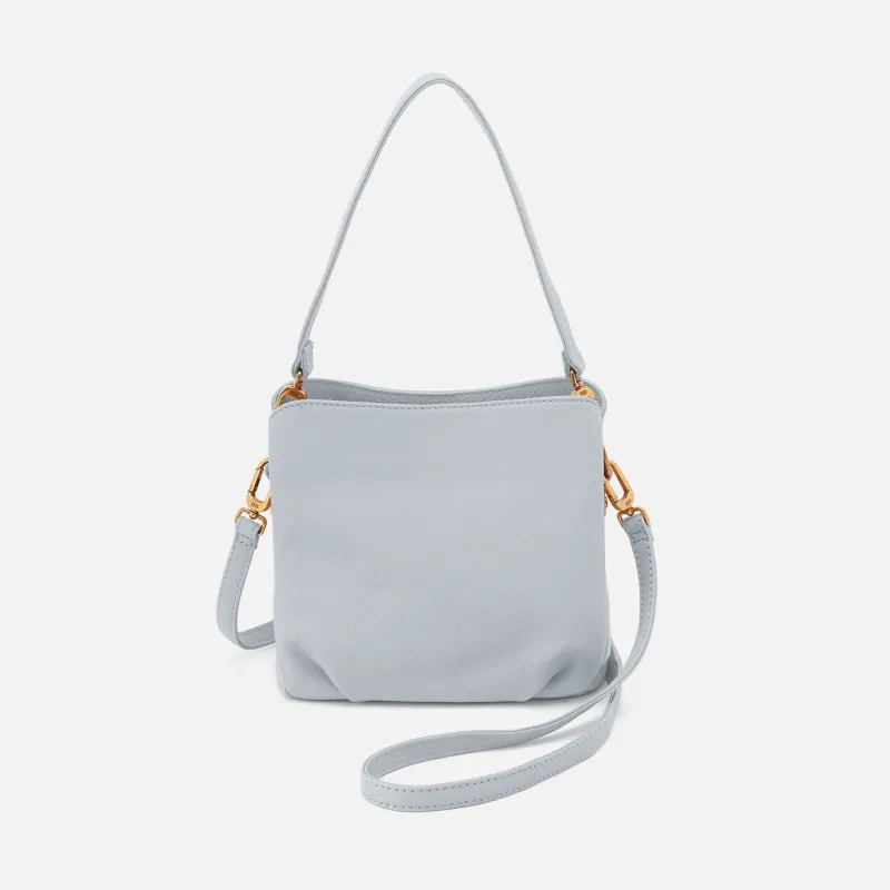 Starr Convertible Shoulder Bag in Pebbled Leather - Blue Pearl made by HOBO