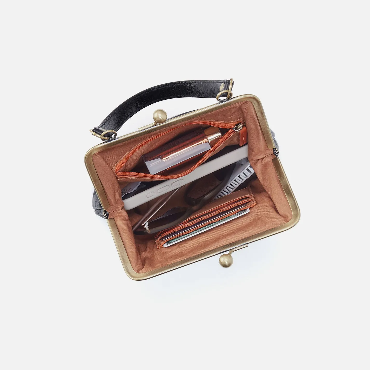 Alba Crossbody In Metallic Leather - Saddle Stardust sold by HOBO product image thumbnail 3