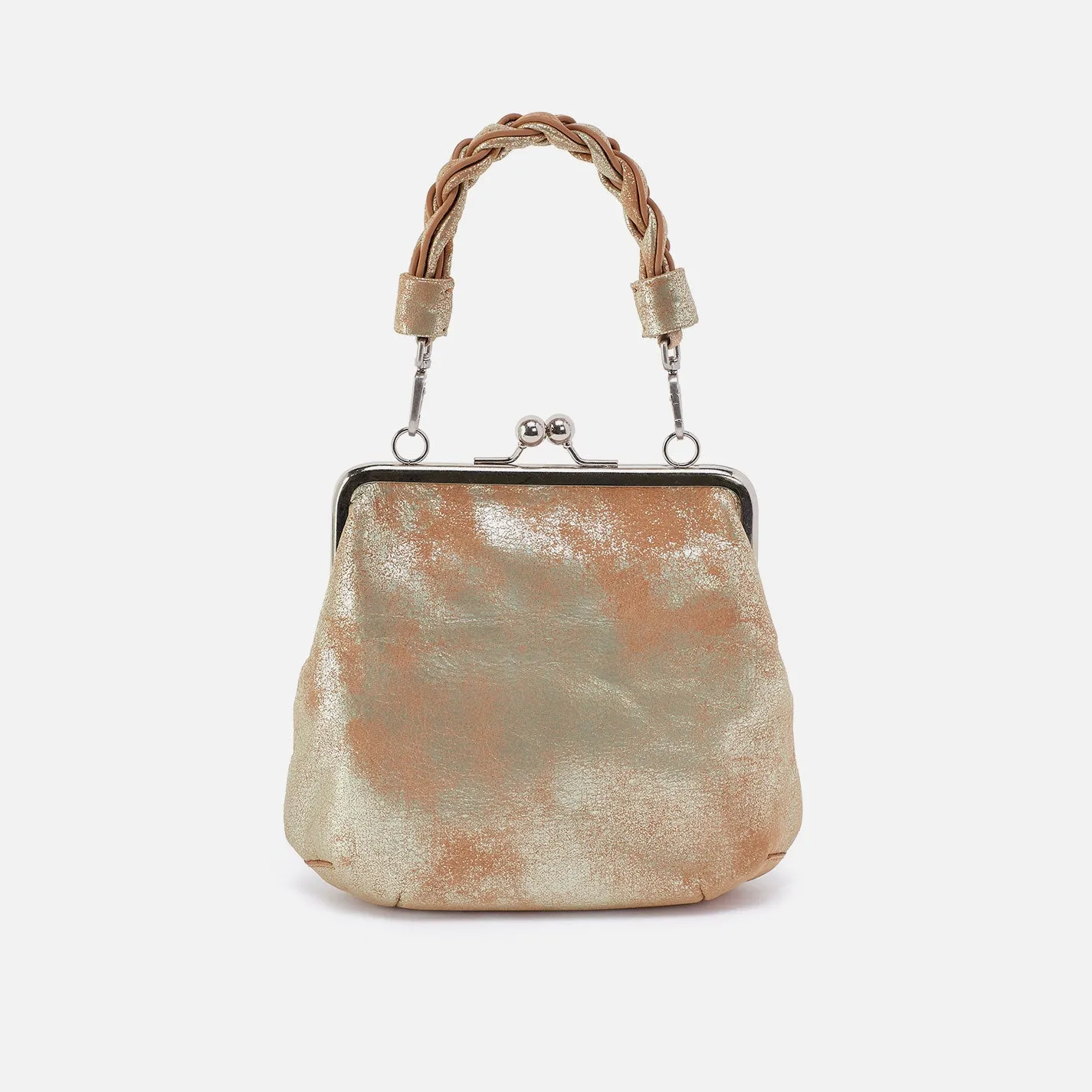 Alba Crossbody In Metallic Leather - Saddle Stardust sold by HOBO product image thumbnail 5
