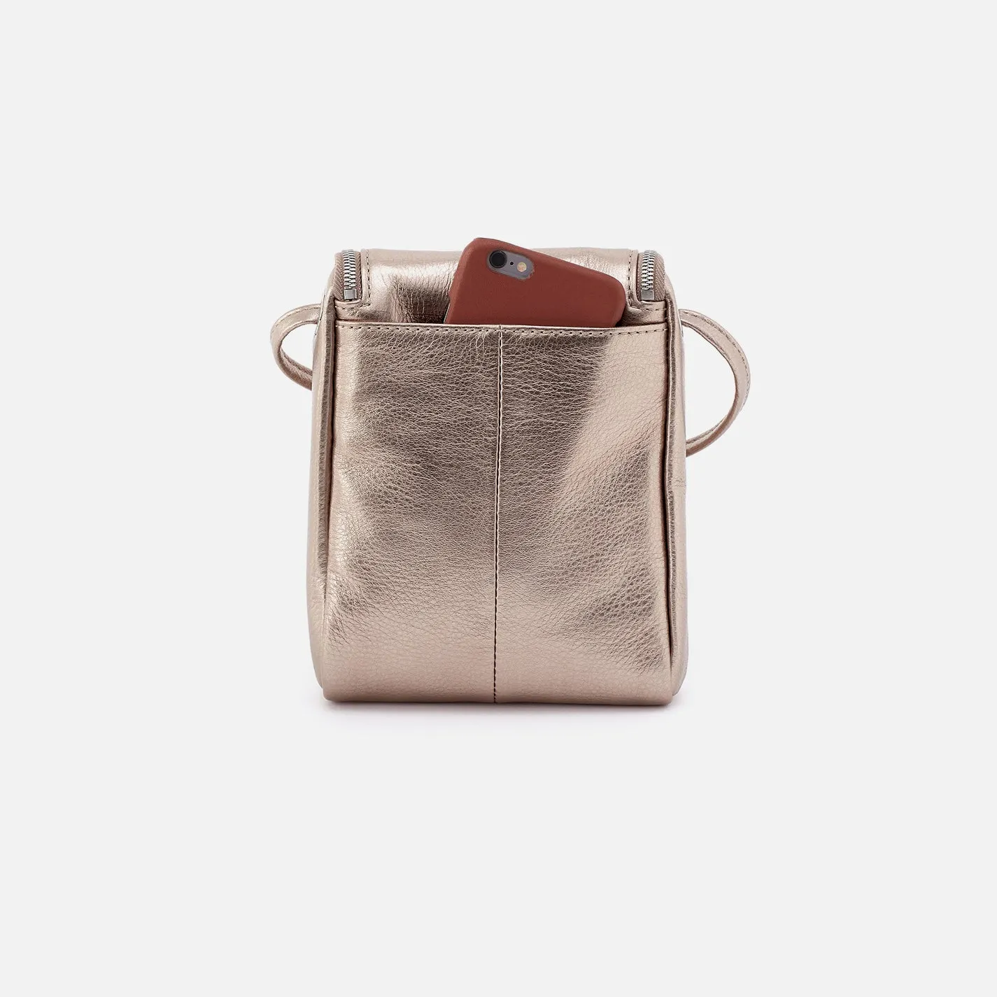 Fern Crossbody In Metallic Leather - Cameo Quartz sold by HOBO product image thumbnail 3