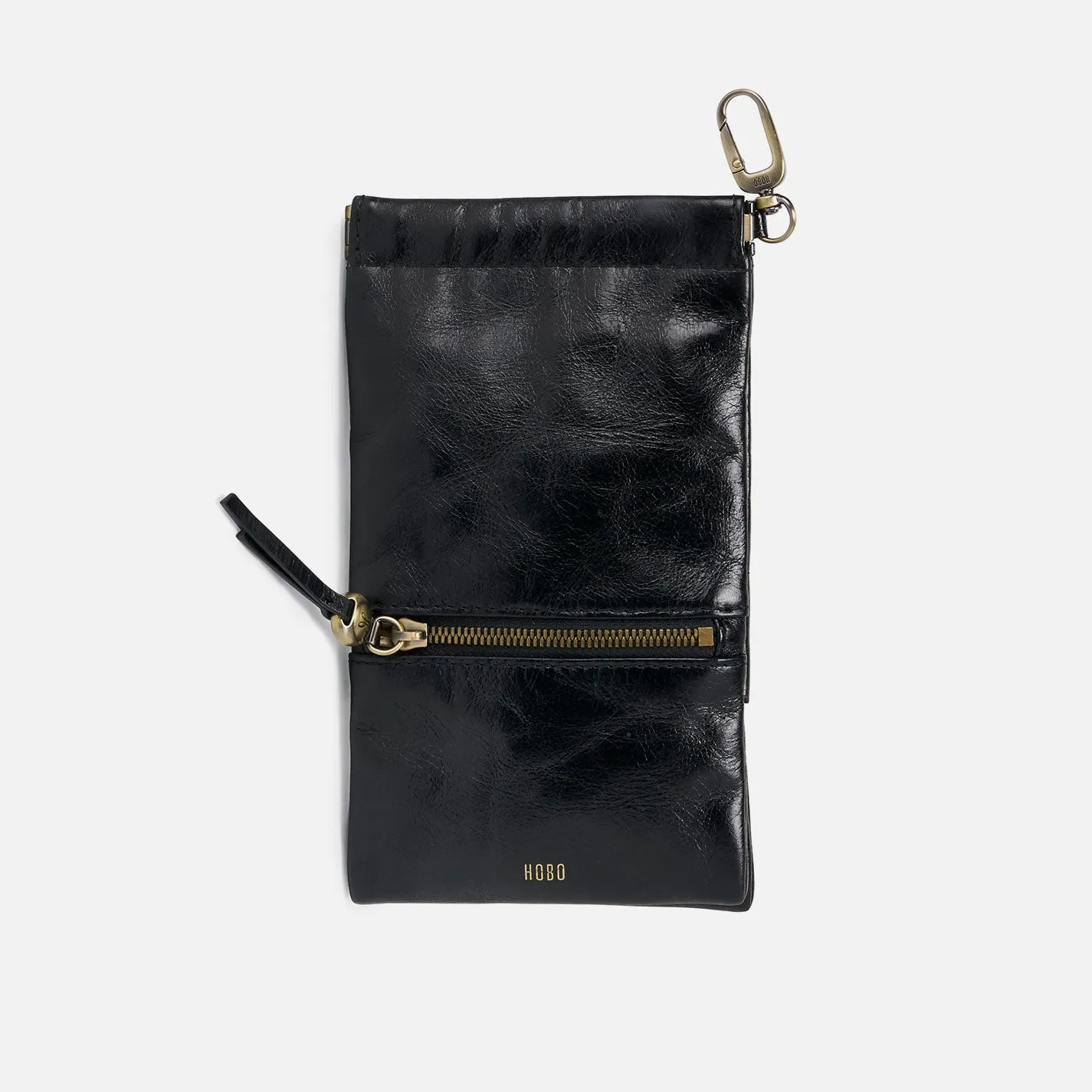 Facile Eyeglass Case In Polished Leather - Black sold by HOBO product image thumbnail 2