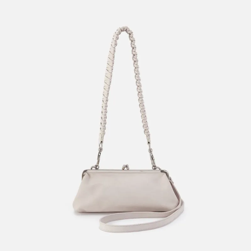 Alba Frame Small Shoulder Bag in Buffed Leather - Stone made by HOBO