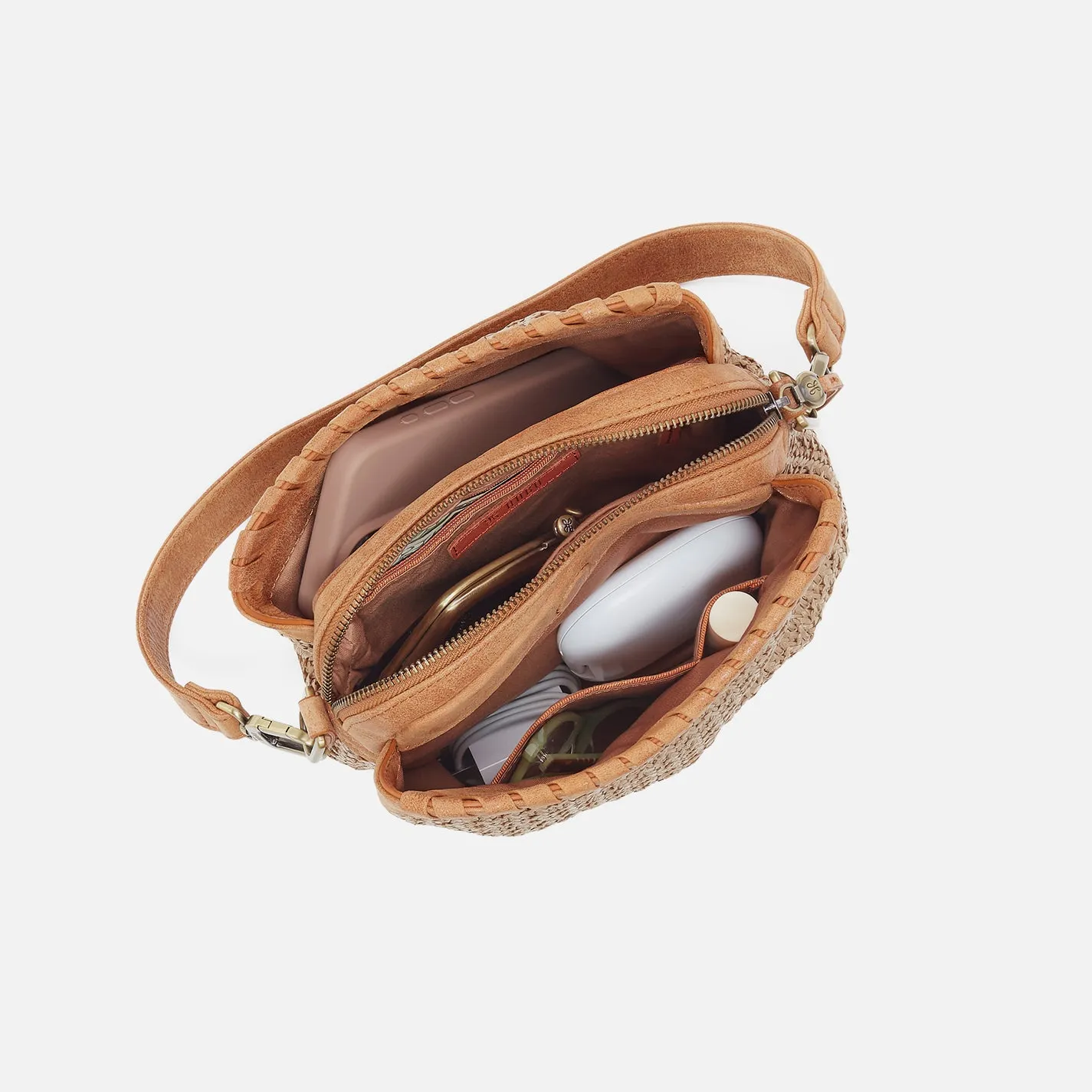 Starr Convertible Shoulder Bag In Woven Straw - Meadow Woven Straw sold by HOBO product image thumbnail 3