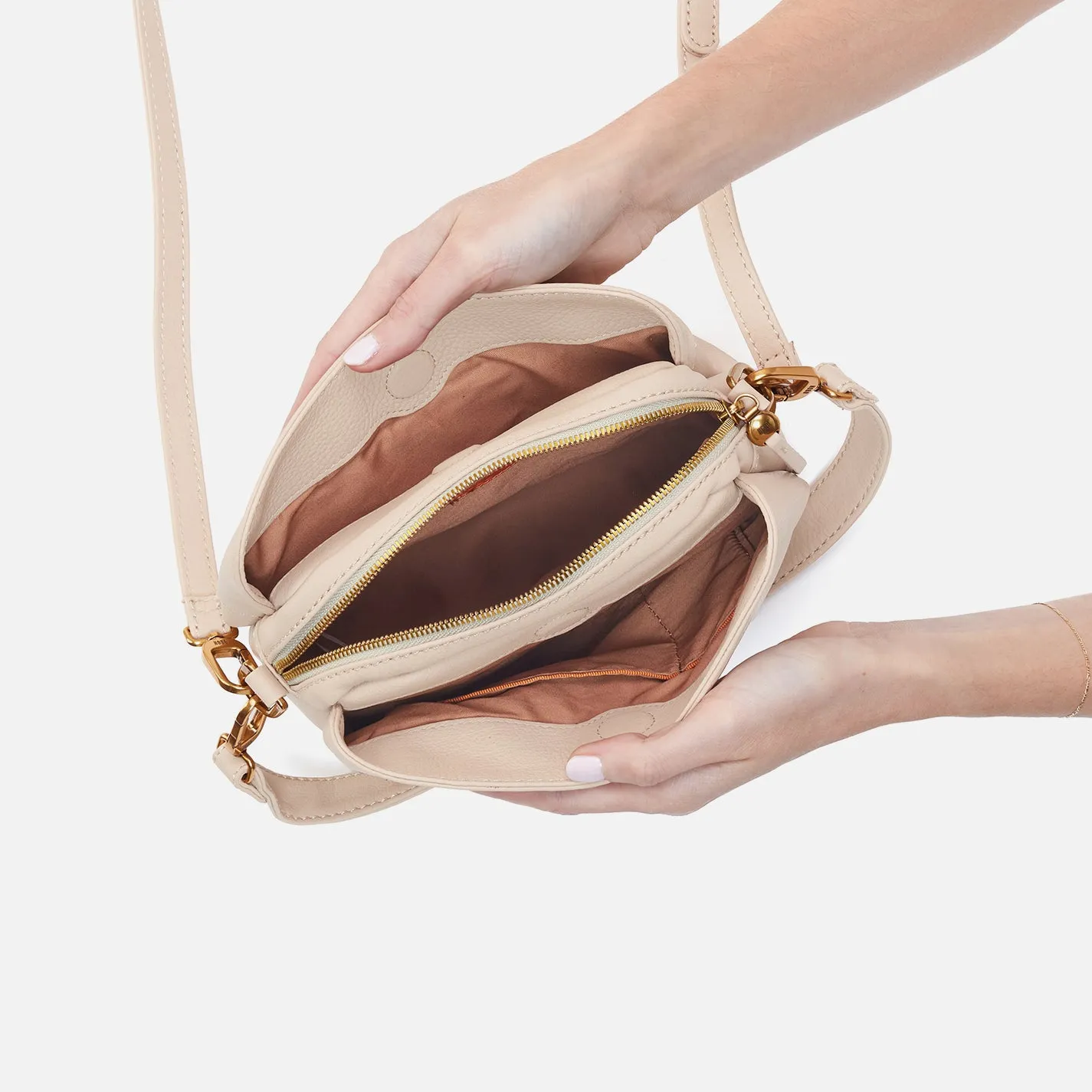 Starr Convertible Shoulder Bag In Pebbled Leather - Stonewash sold by HOBO product image thumbnail 3