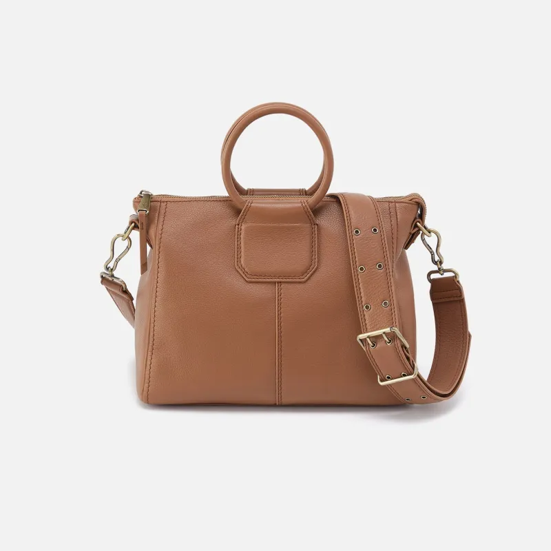 Sheila Medium Satchel In Pebbled Leather - Brown Sugar sold by HOBO