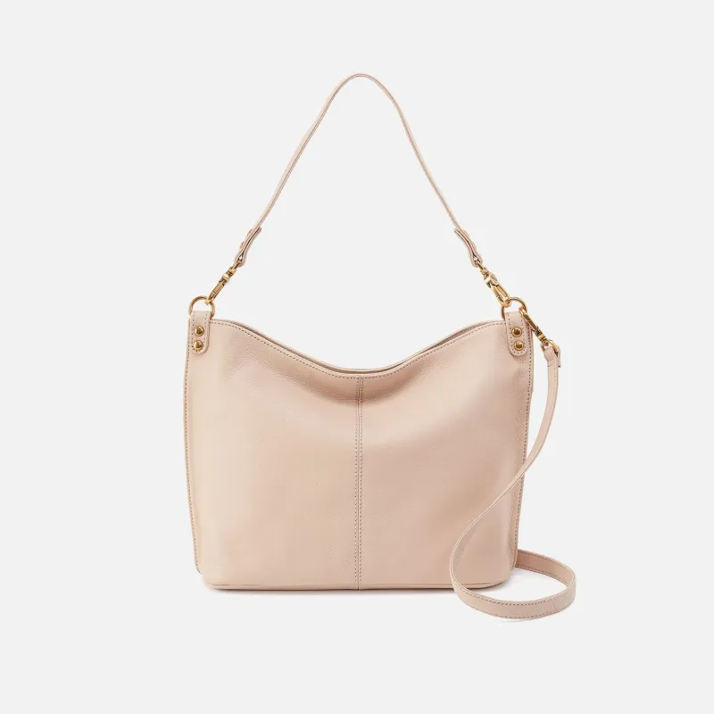 Pier Shoulder Bag In Pebbled Leather - Stonewash sold by HOBO