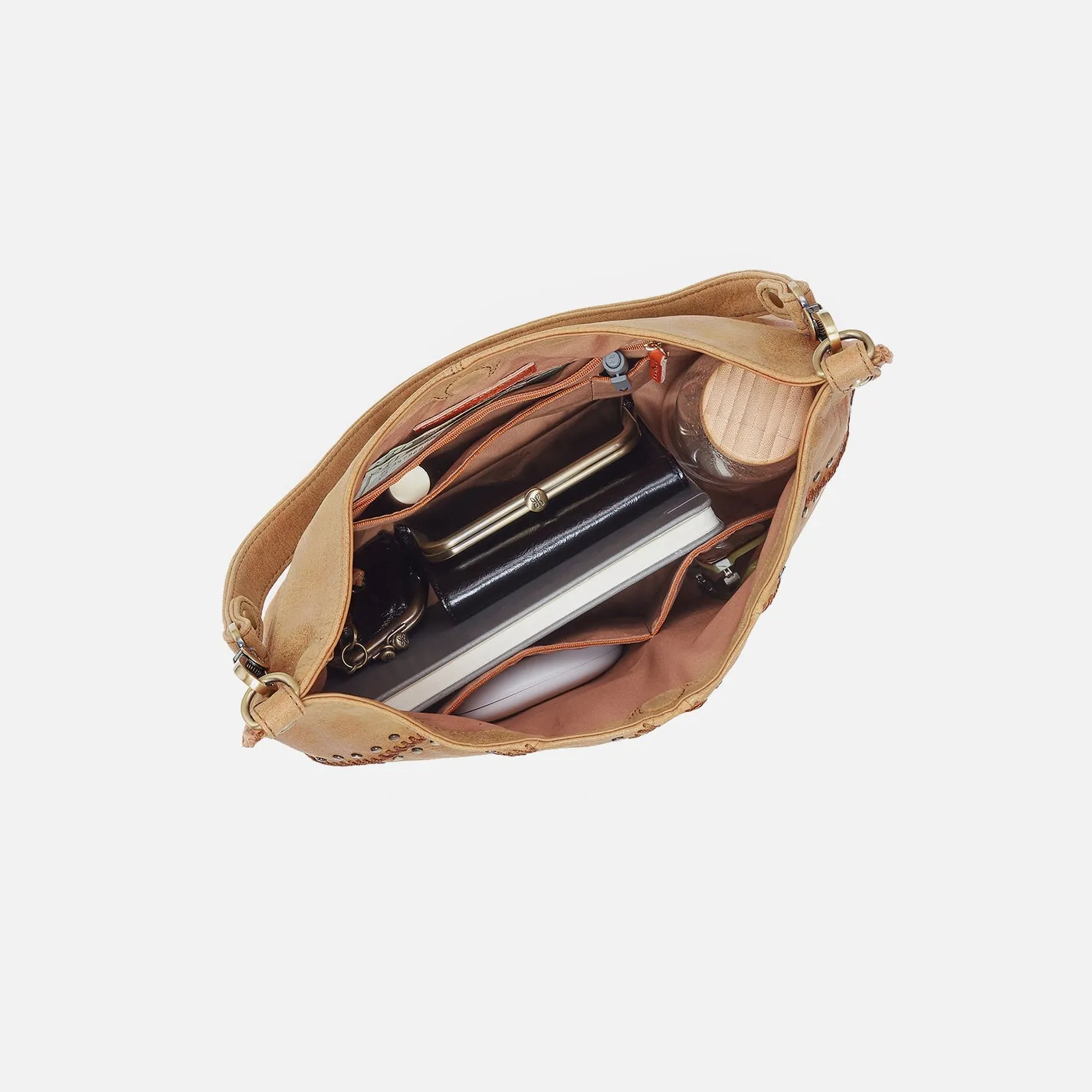 Pier Shoulder Bag In Buffed Leather - Whiskey sold by HOBO product image thumbnail 4