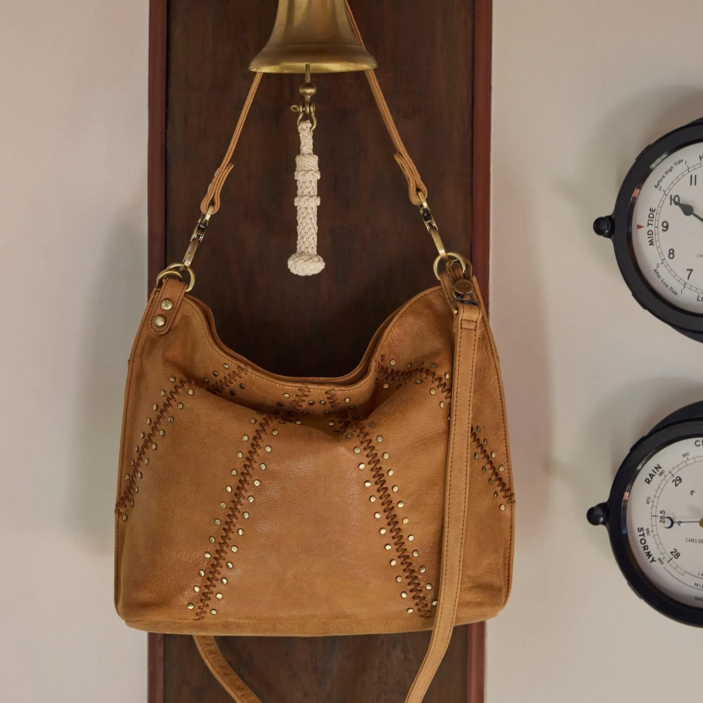 Pier Shoulder Bag In Buffed Leather - Whiskey sold by HOBO product image thumbnail 2