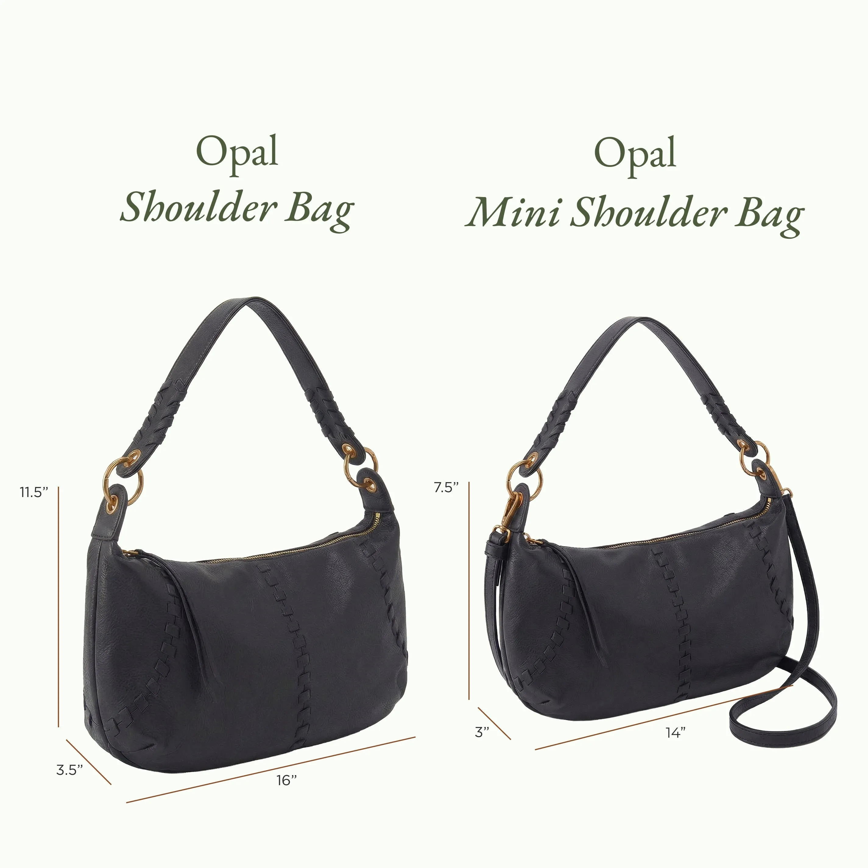 Opal Shoulder In Pebbled Leather - Timber Brown sold by HOBO product image thumbnail 2