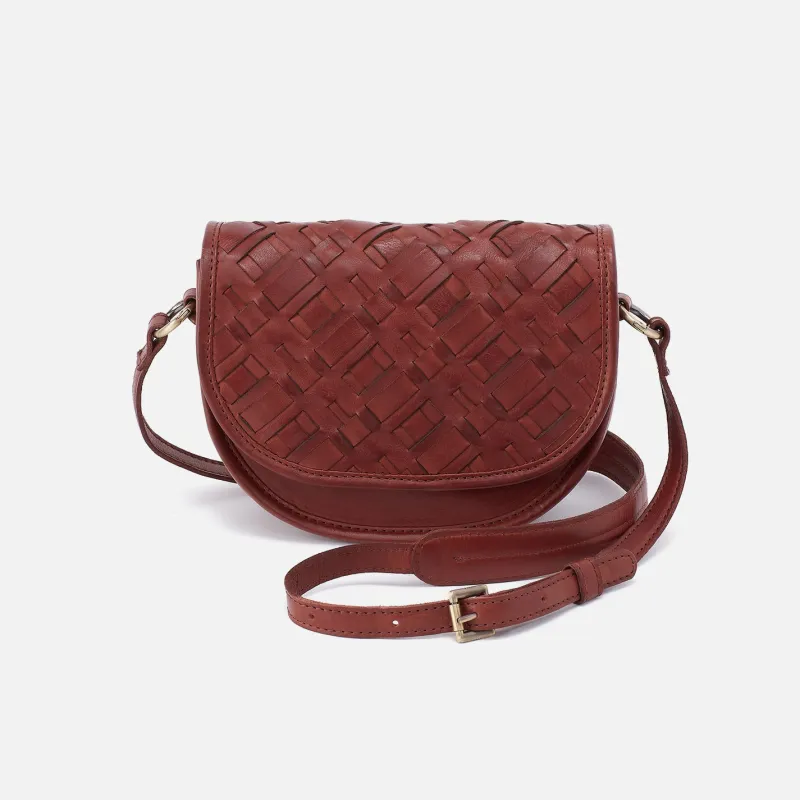 Kiva Small Crossbody In Washed Leather - Chestnut made by HOBO