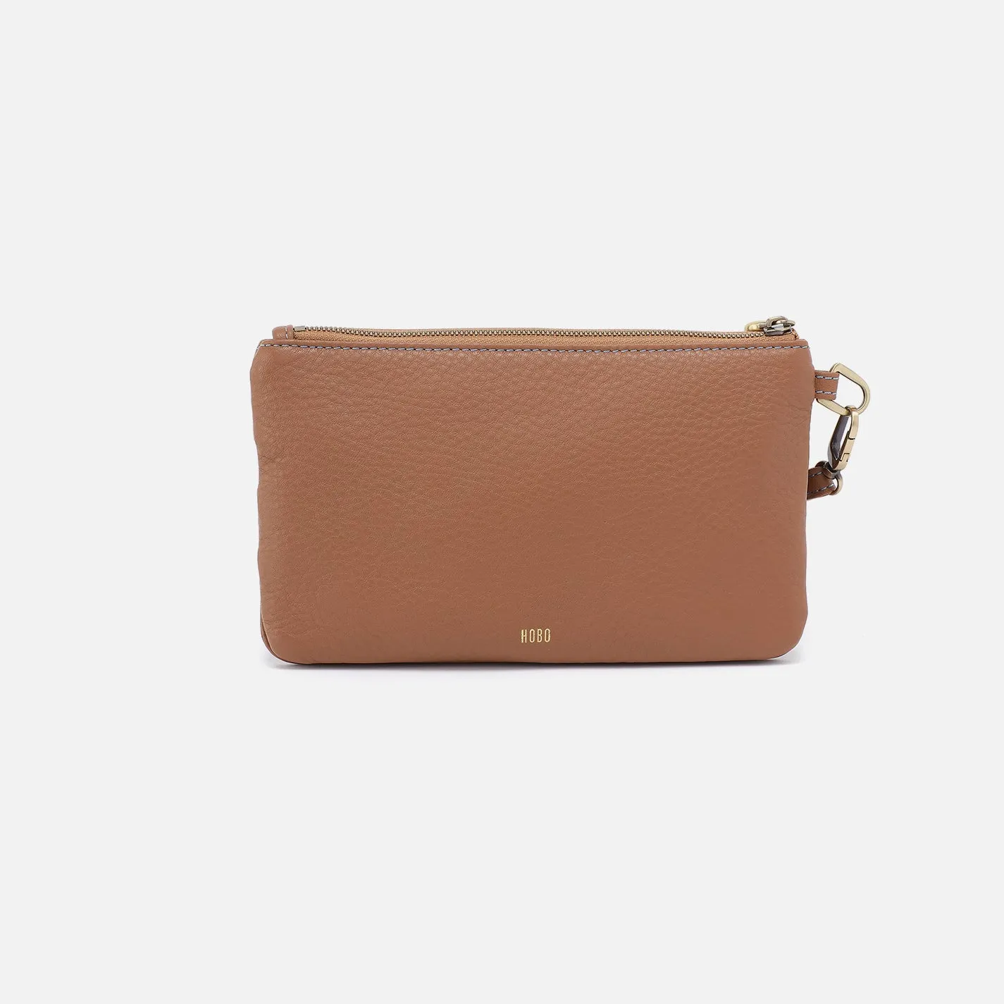 Goldie Wristlet In Pebbled Leather - Brown Sugar sold by HOBO product image thumbnail 4